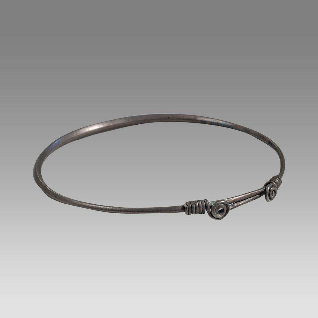 Ancient Celtic Silver Bracelet c.2nd century BC. (1 of 2)