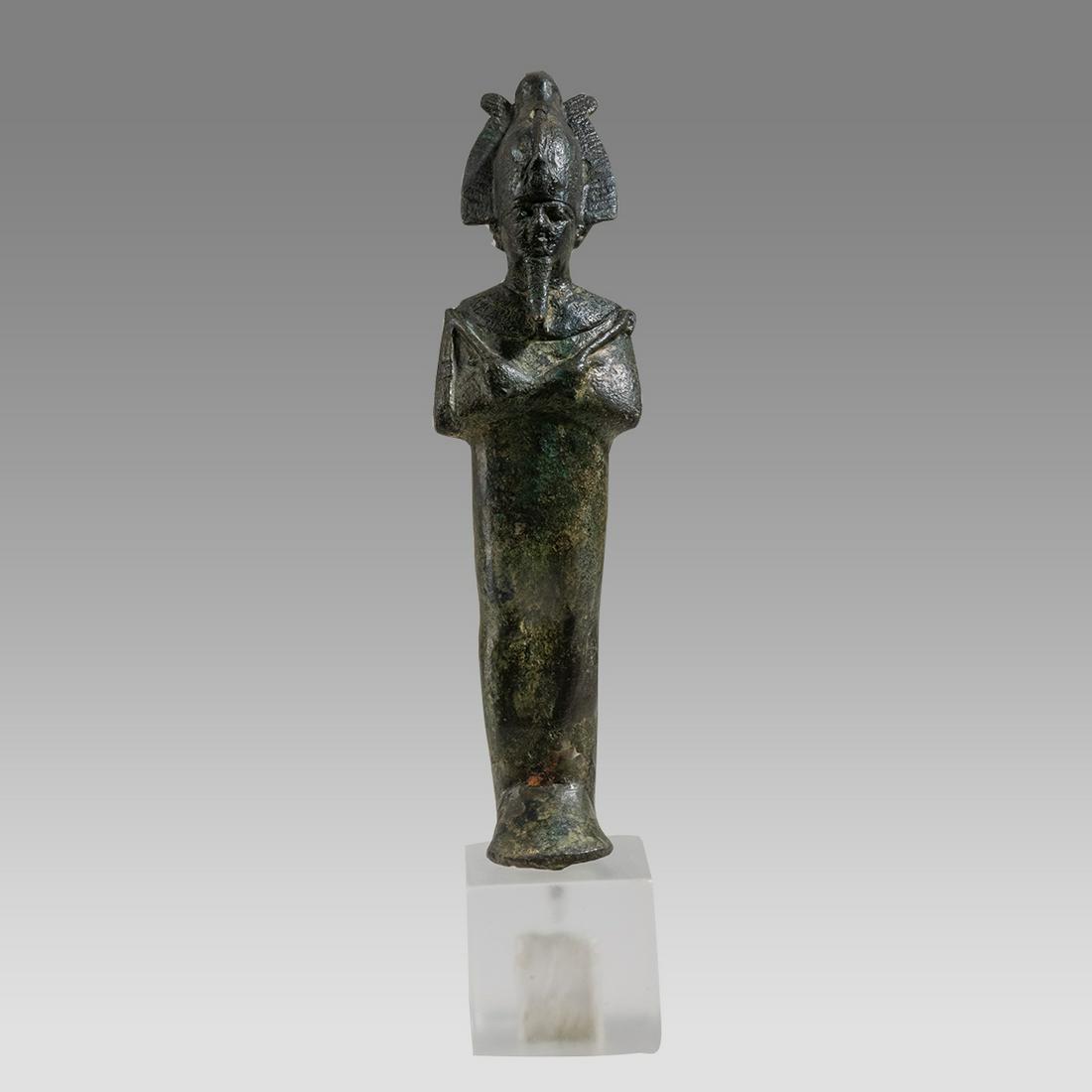 Ancient Egyptian Bronze Osiris Figure c.664-30 BCE. (1 of 3)