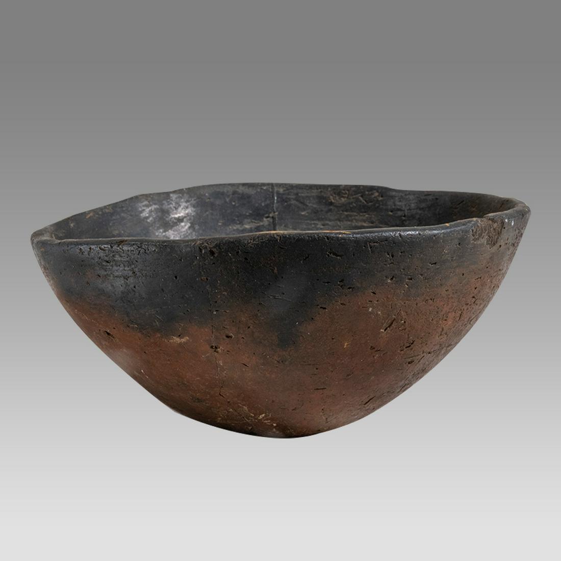 Ancient Egyptian Pre-dynastic Black Top Redware Bowl Ca. 3200 B.C. (1 of 2)
