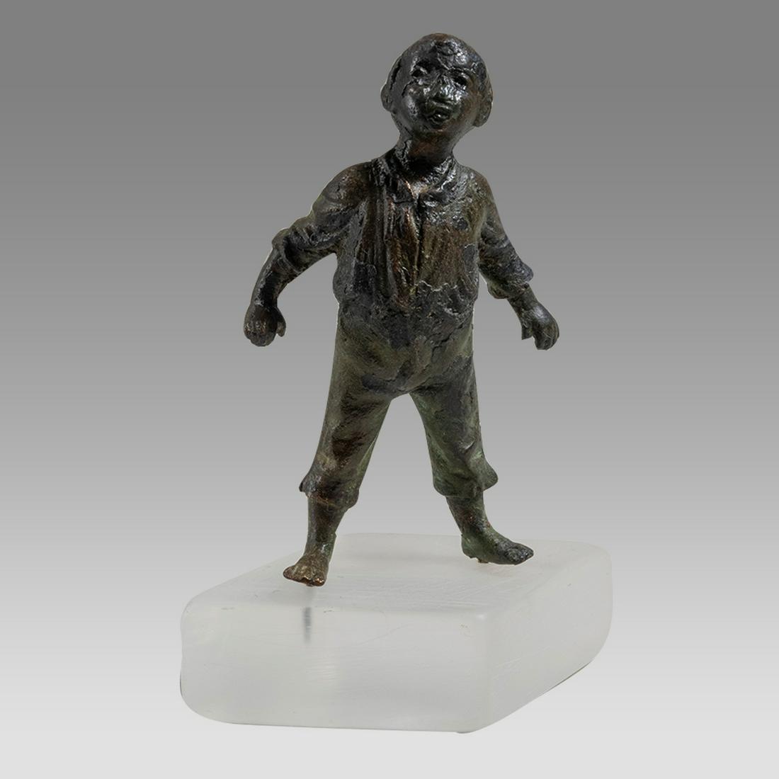 Ancient Roman Bronze figure of a Boy c.1st-2nd century AD. (1 of 3)