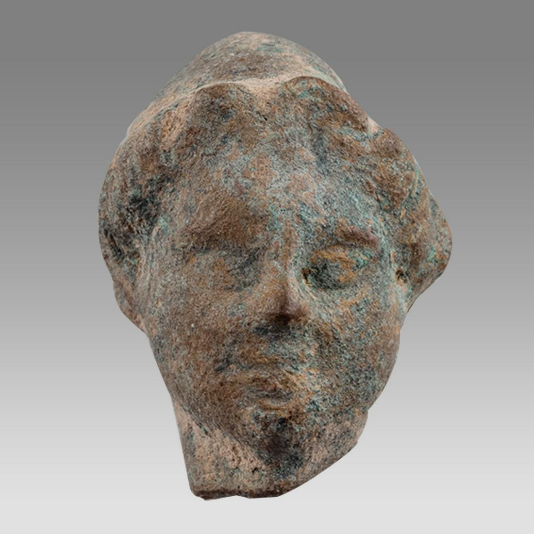 Ancient Roman Hermes Bust, Bronze, Roman Judaea, 1st-2nd CE, (1 of 3)