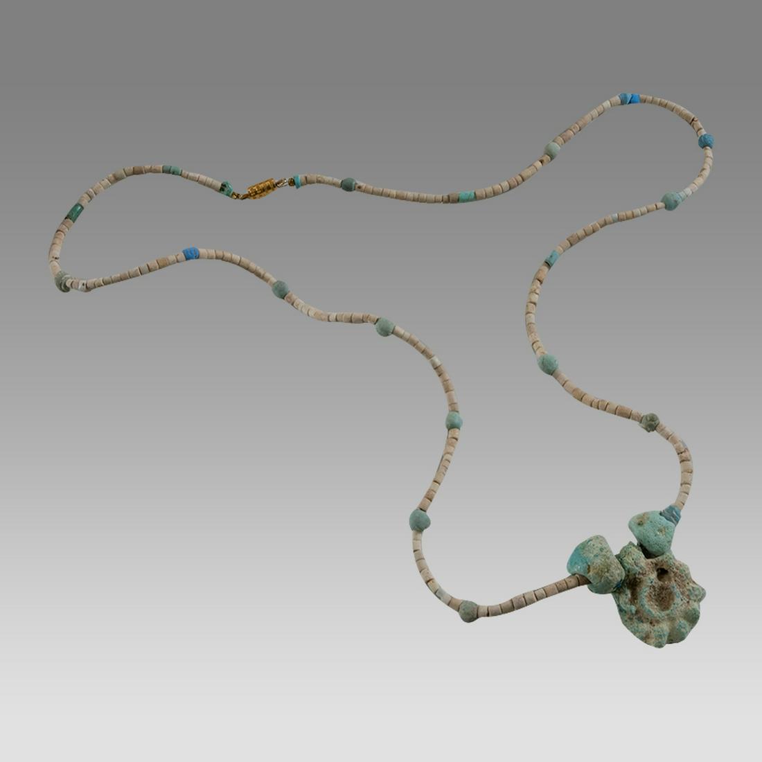 Ancient Roman/Islamic Ceramic Beads Necklace c.1st-8th century AD. (1 of 1)