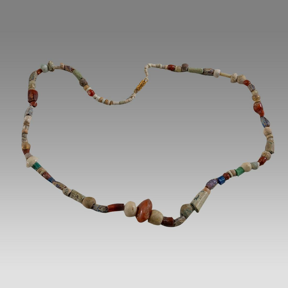 Ancient Roman/Islamic Glass and Stone Beads Necklace c.1st-8th century AD. (1 of 1)