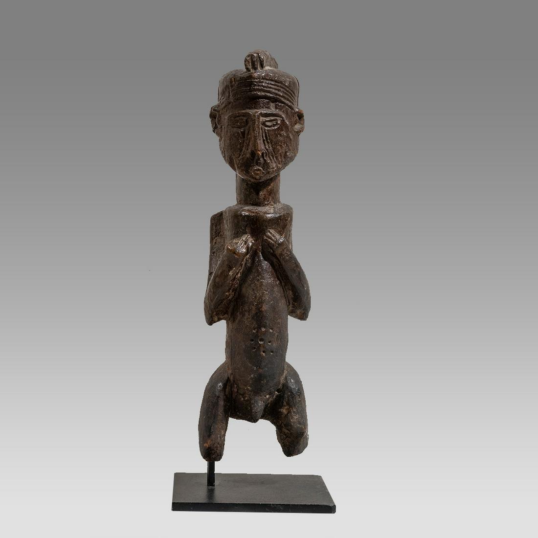 African, Pende? Juku? DRC Congo. male figure, Wearing headdress. (1 of 2)