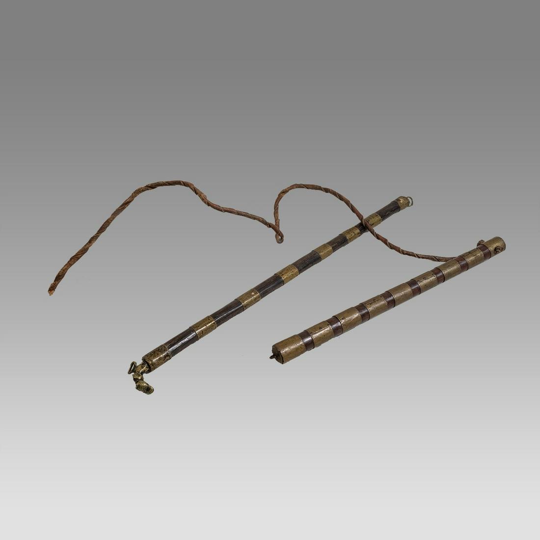 Lot of 2 Antique African Chiefs Staff Whip. (1 of 1)