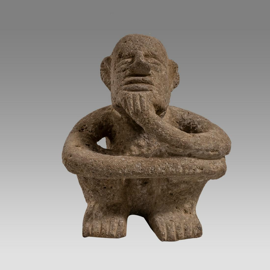 Pre columbian, Costa Rican Basalt Stone Figure Ca. 300 to 800 AD.. (1 of 3)