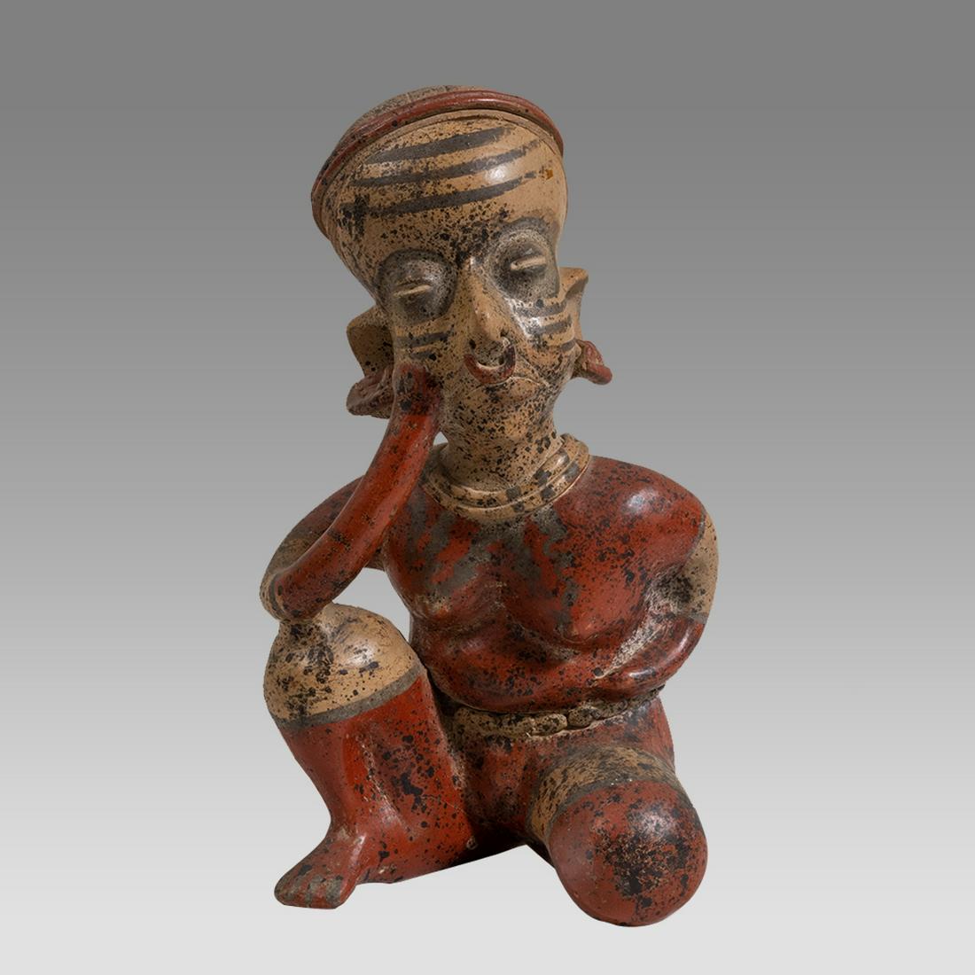 A Pre Columbian Jalisco Style Pottery figure. (1 of 3)