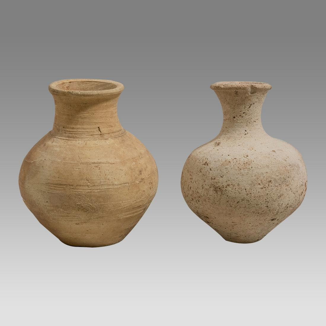 Lot of 2 Ancient Holy Land Roman Terracotta Vessels c.1st century AD. (1 of 2)