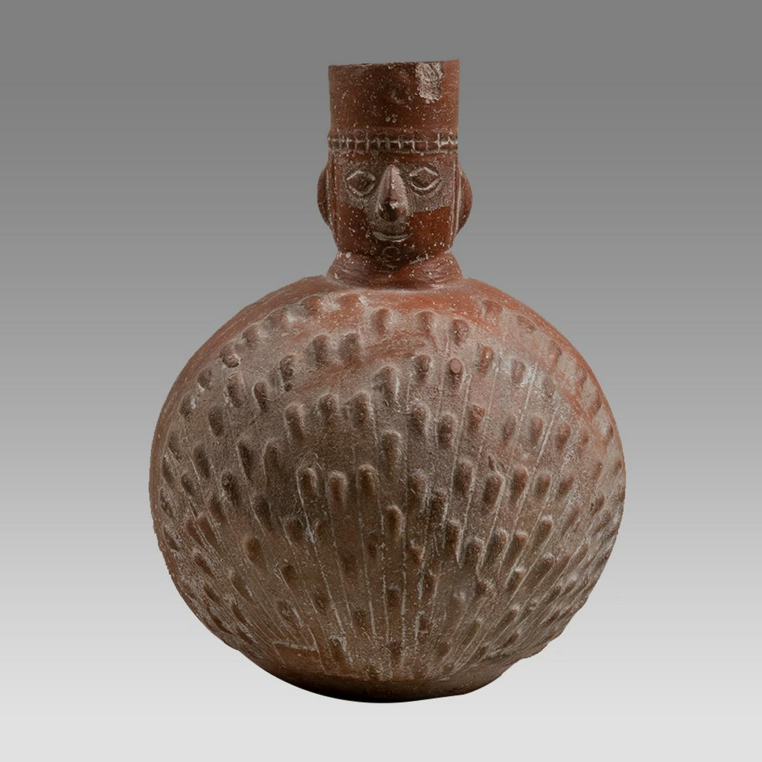 Pre-Columbian Moche Style Figural Vessel. (1 of 3)