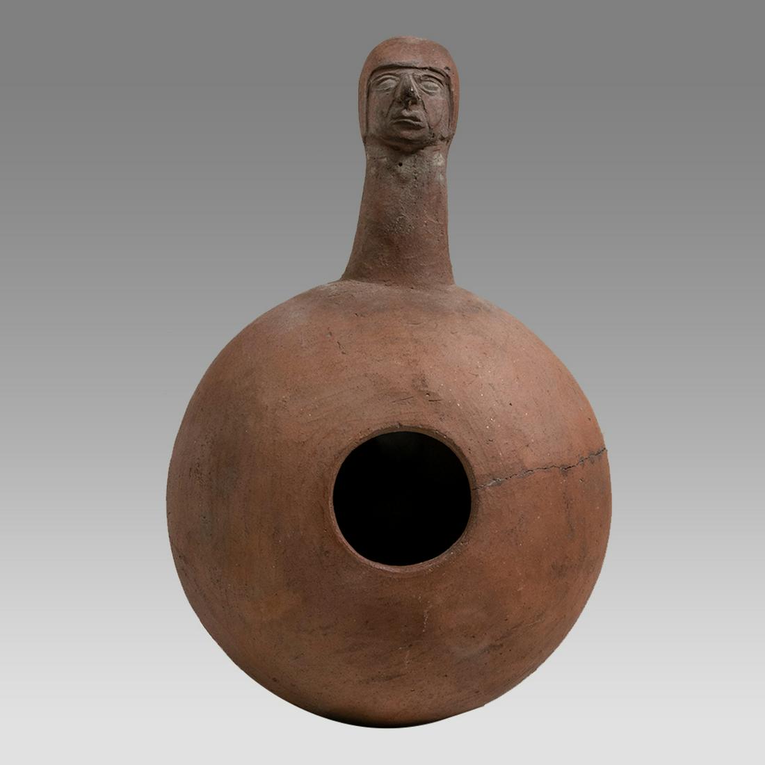 Pre-Columbian Moche Style Figural Vessel. (1 of 3)