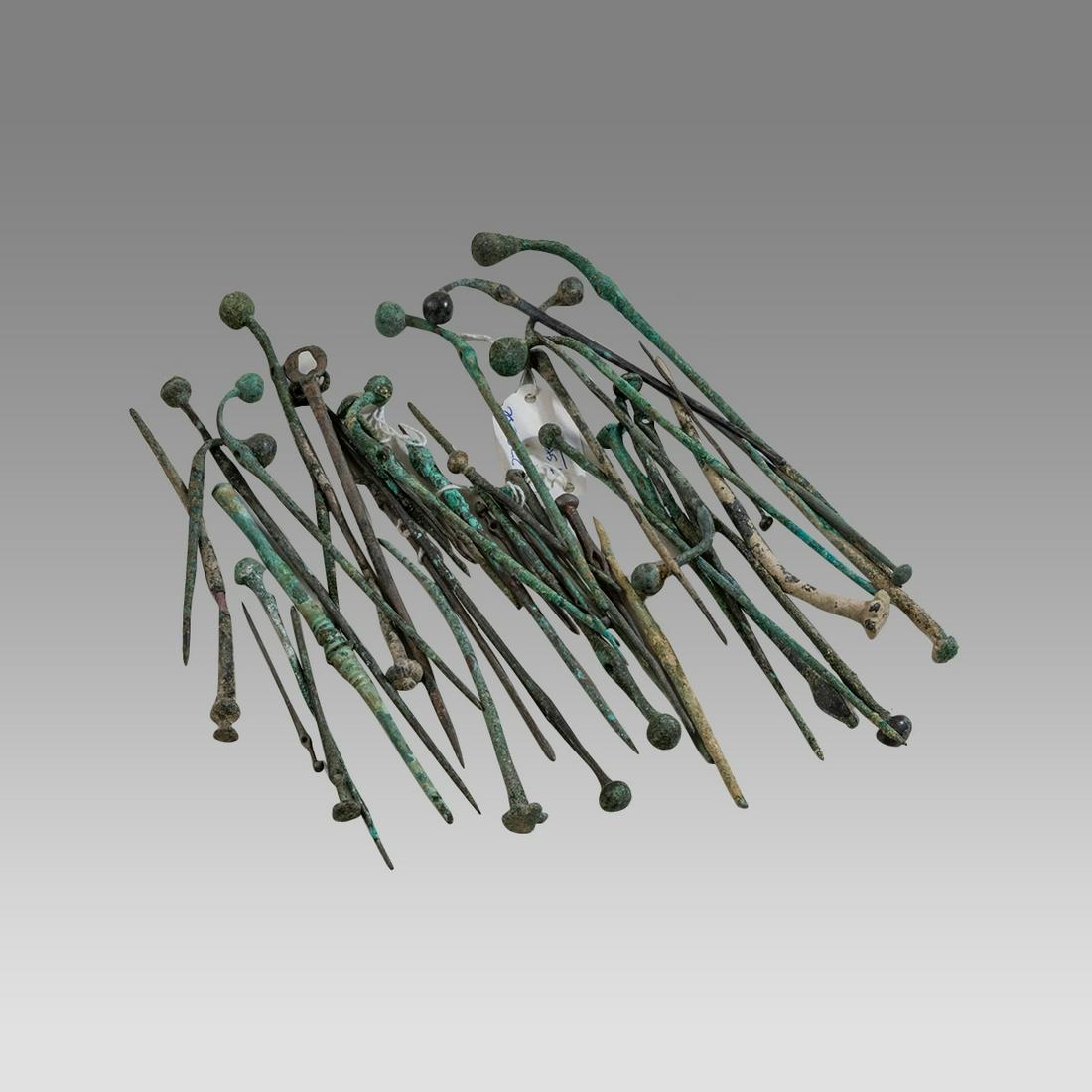 Lot Of 43 Ancient Roman Bronze Hair Pins and Needles c.1st-2nd century AD. (1 of 1)