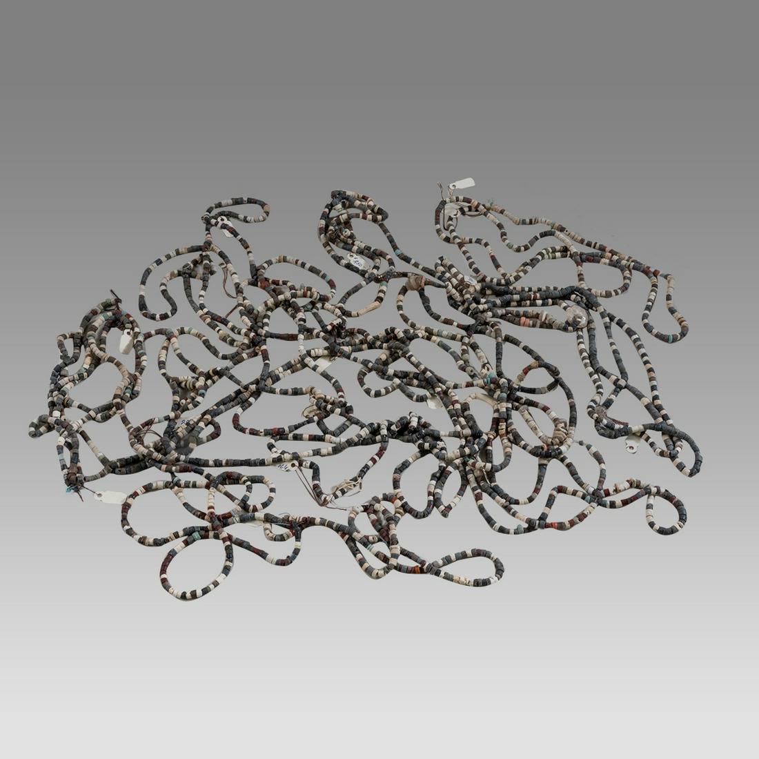 Lot of 21 Mesopotamian Black and White Stone bead Necklaces c.3000 BC. (1 of 1)