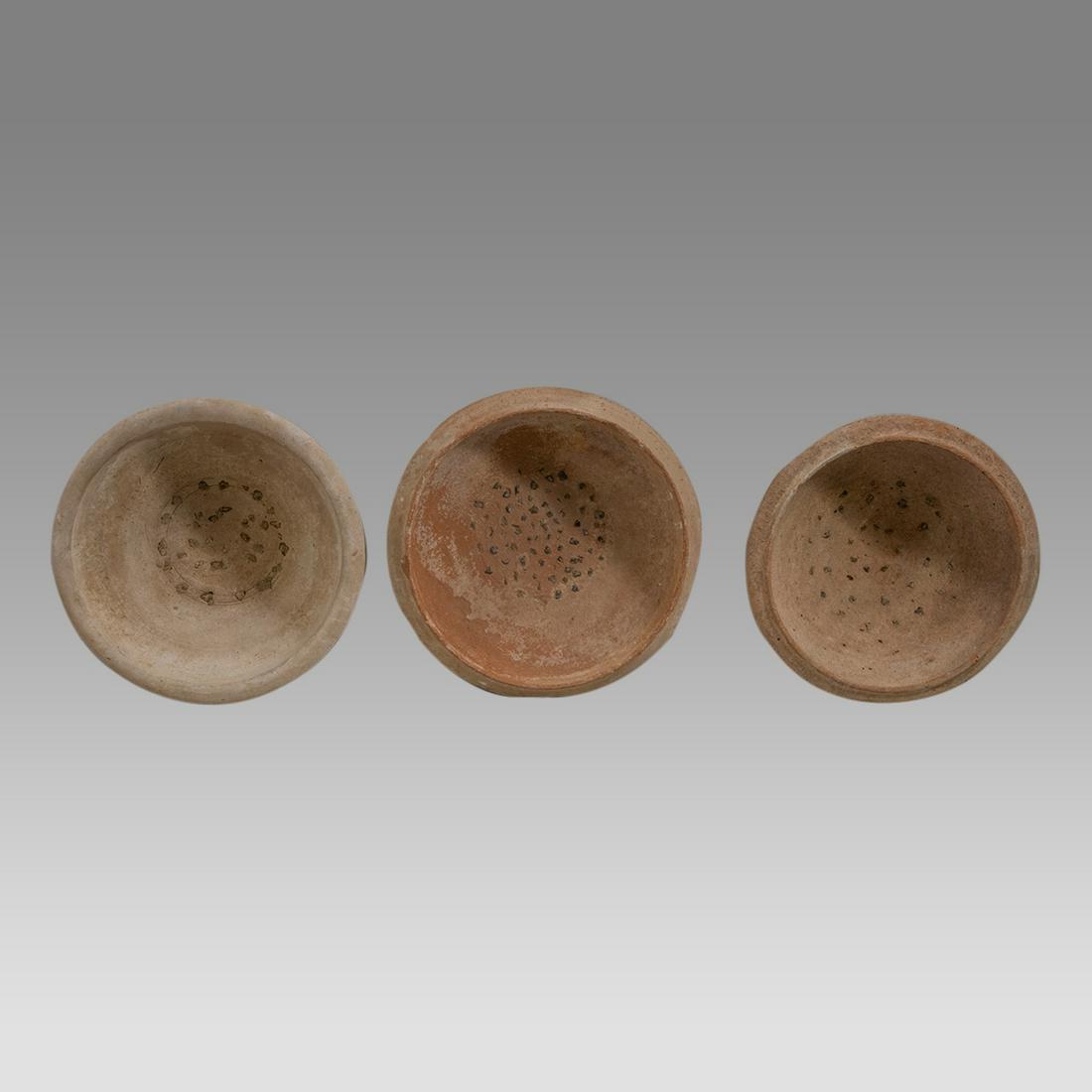 Lot of 3 Ancient Roman North Africa Redware Terracotta Bowls c.2nd century AD. (1 of 2)
