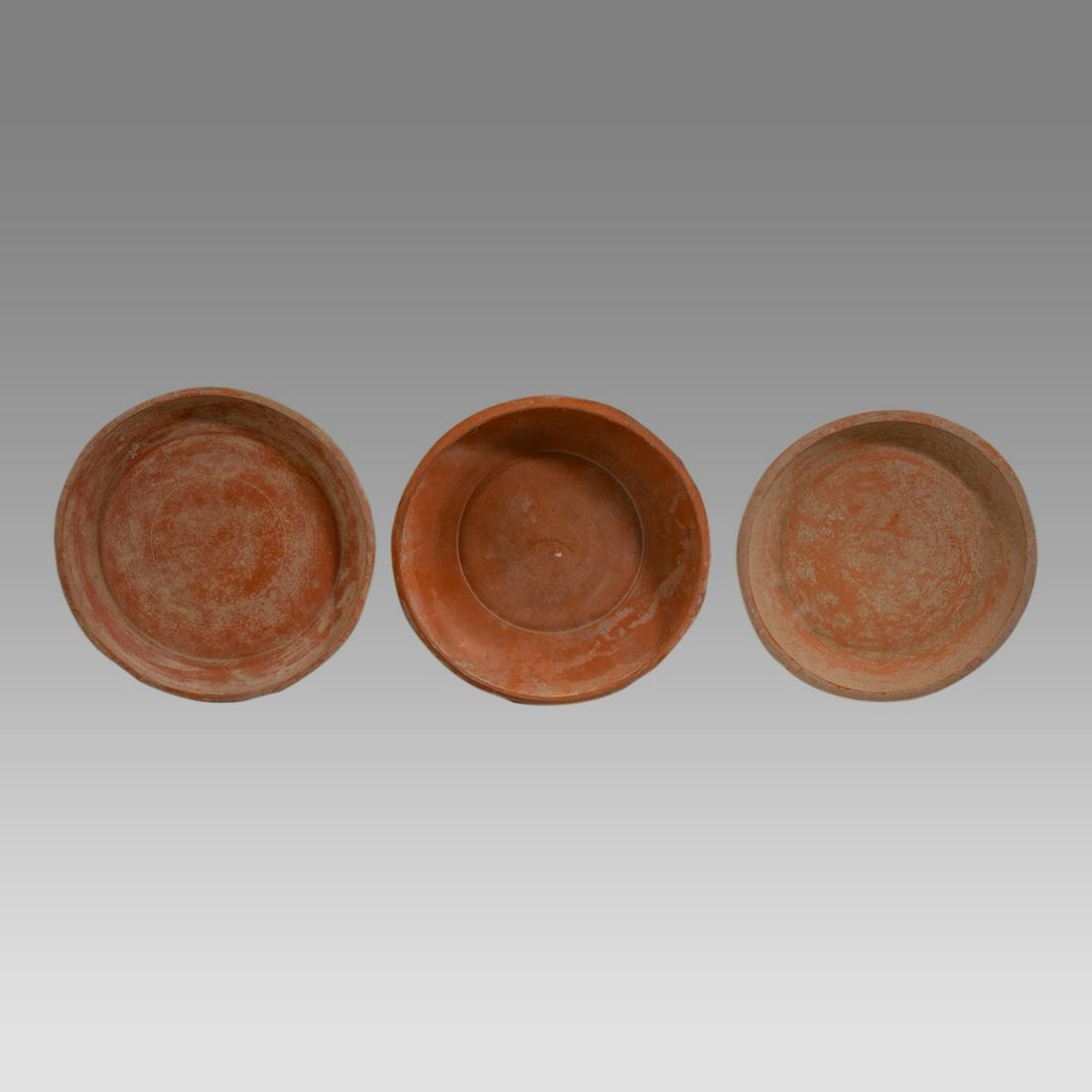 Lot of 3 Ancient Roman North Africa Redware Terracotta Bowls c.2nd century AD. (1 of 2)