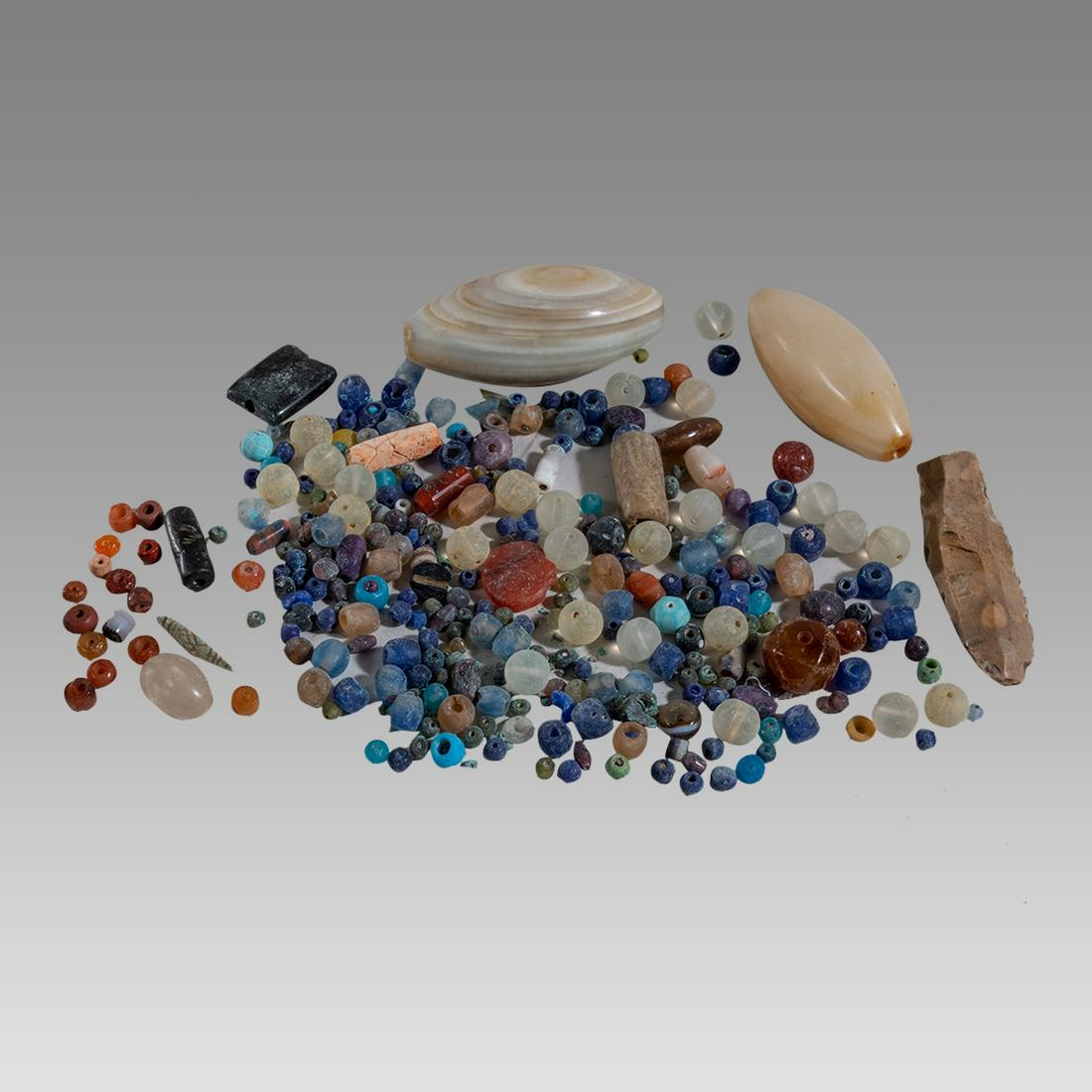 Large Lot of Ancient Roman and Islamic Agate and Glass Loose Beads. (1 of 1)