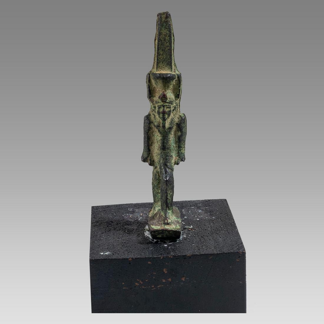 Ancient Egyptian Bronze Striding God Nefertum, Late Period, 664-30 BC. (1 of 3)