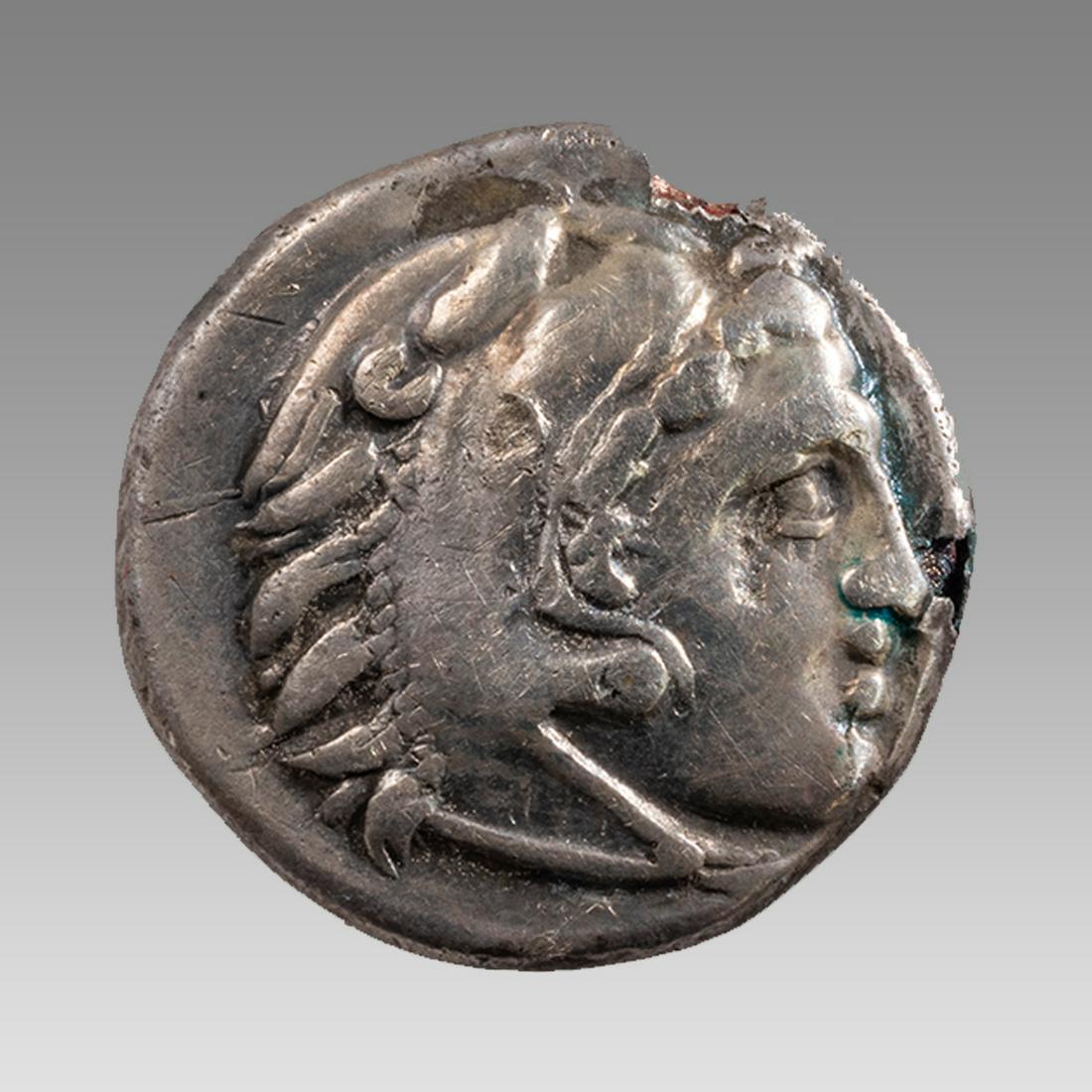 Alexander the Great, 336-323 BCE, AR Drachm Fouree,(copper core) (1 of 2)