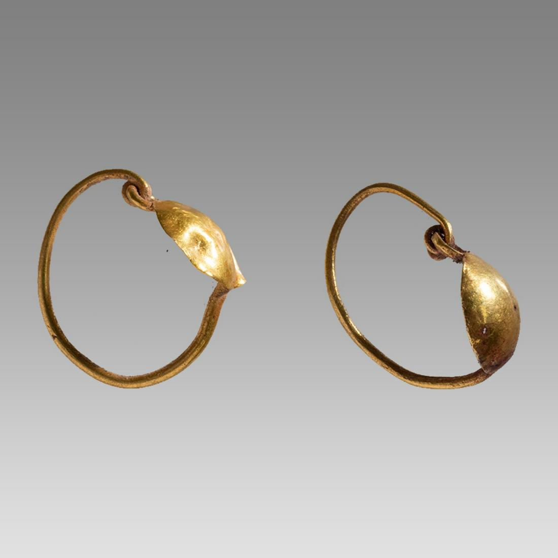 Ancient Roman Gold Earrings c.1st century AD. (1 of 1)