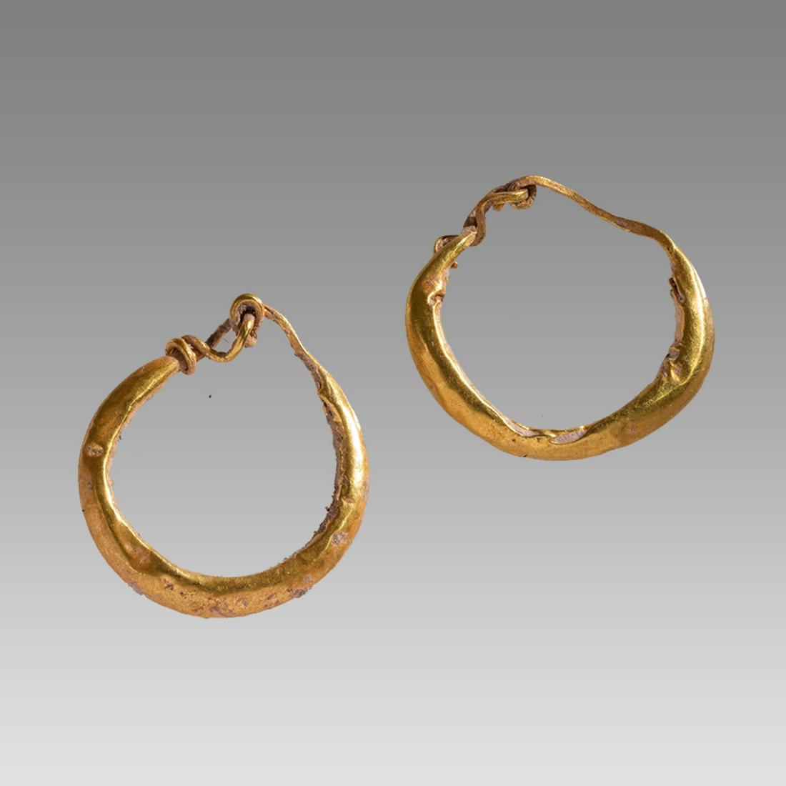 Ancient Roman Gold Earrings c.1st century AD. (1 of 1)