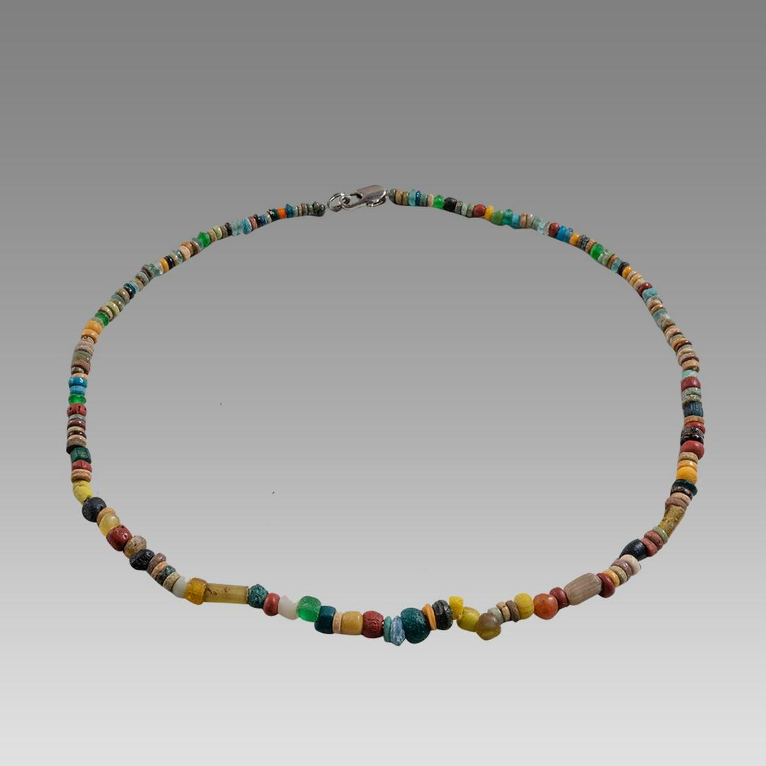 Ancient Egyptian Faience, Glass Bead Necklace c.300-50 BC. (1 of 1)