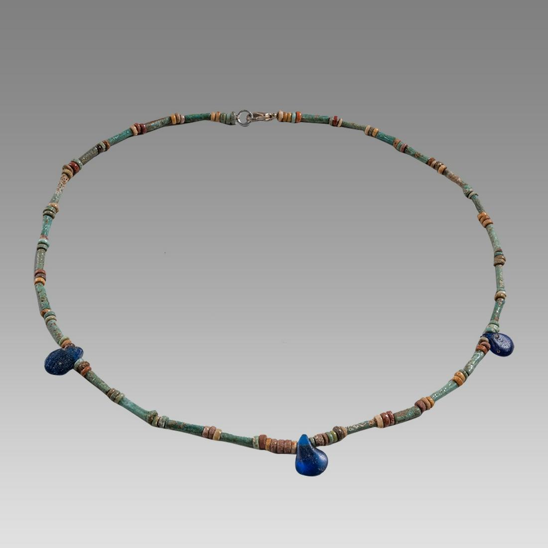 Ancient Egyptian Faience, Bead Necklace c.300-50 BC. (1 of 1)