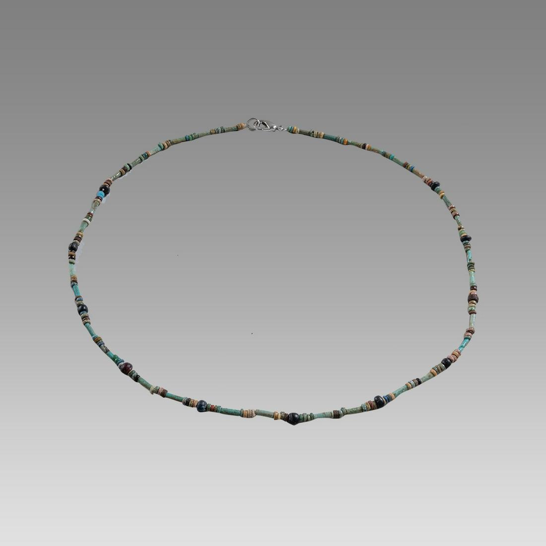 Ancient Egyptian Faience, Glass Bead Necklace c.300-50 BC. (1 of 1)