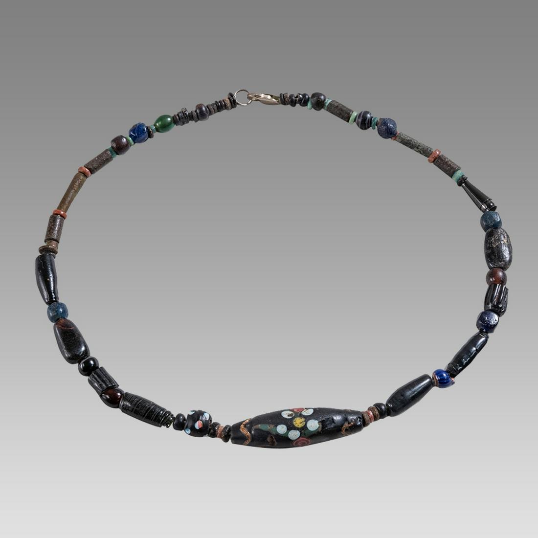 Ancient Roman Glass Bead Necklace c.200 AD. (1 of 1)