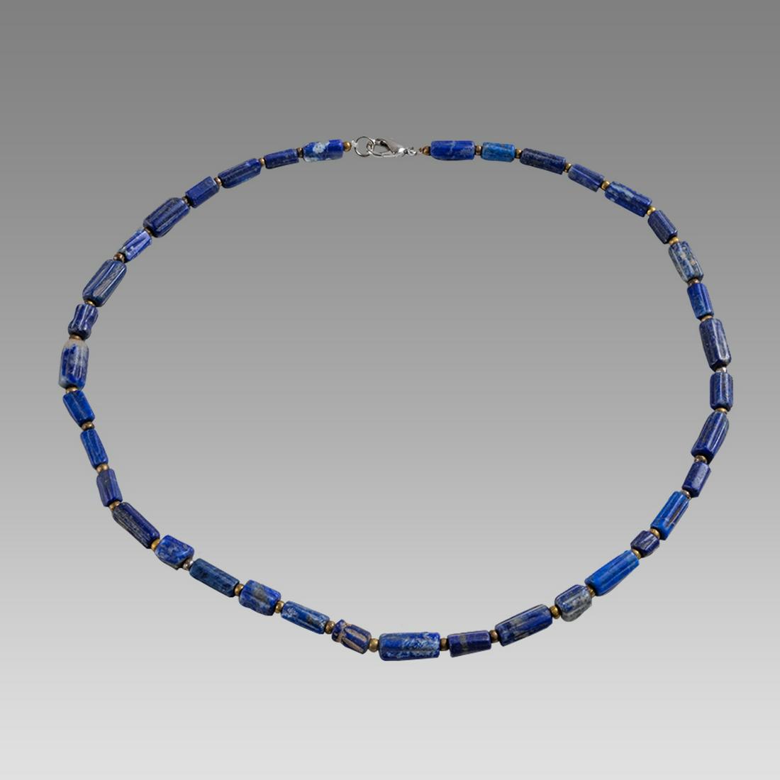 Ancient Roman Lapis Lazuli Bead Necklace c.200 AD. (1 of 1)