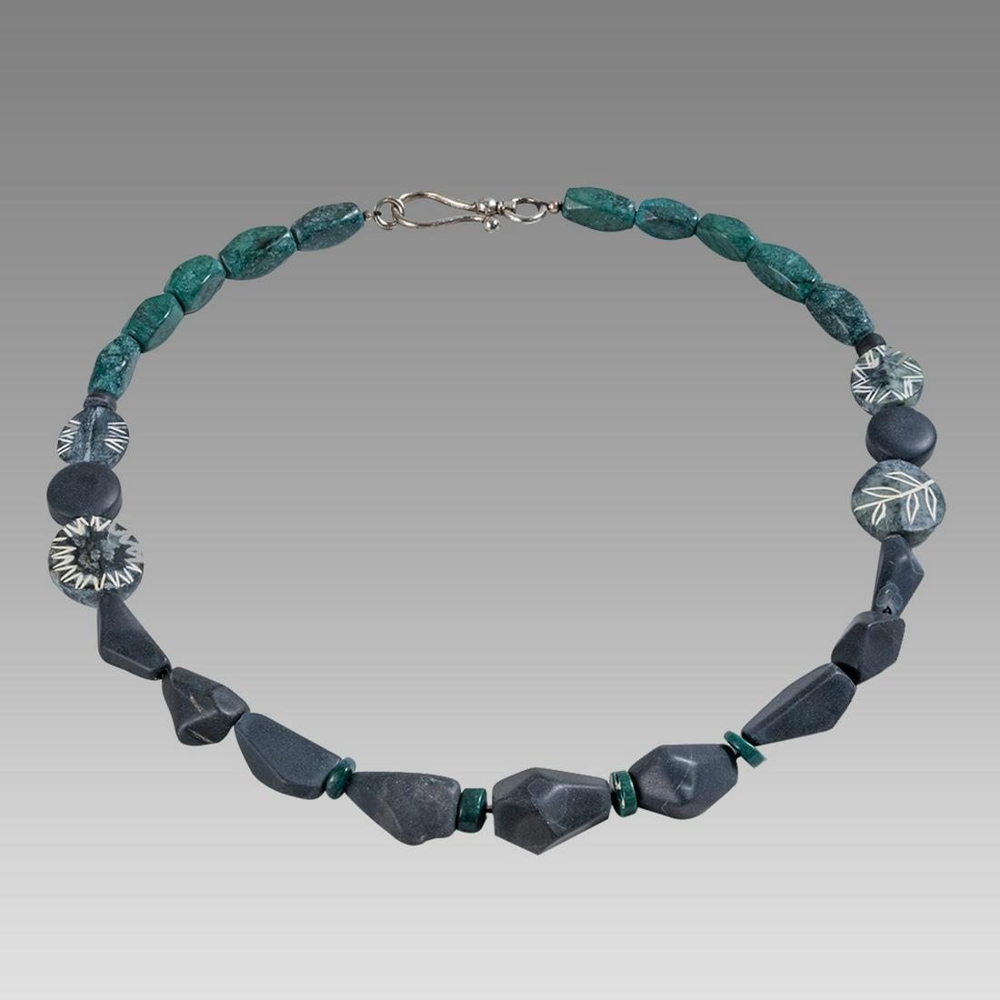 Roman Style malachite stone beads Necklace. (1 of 1)