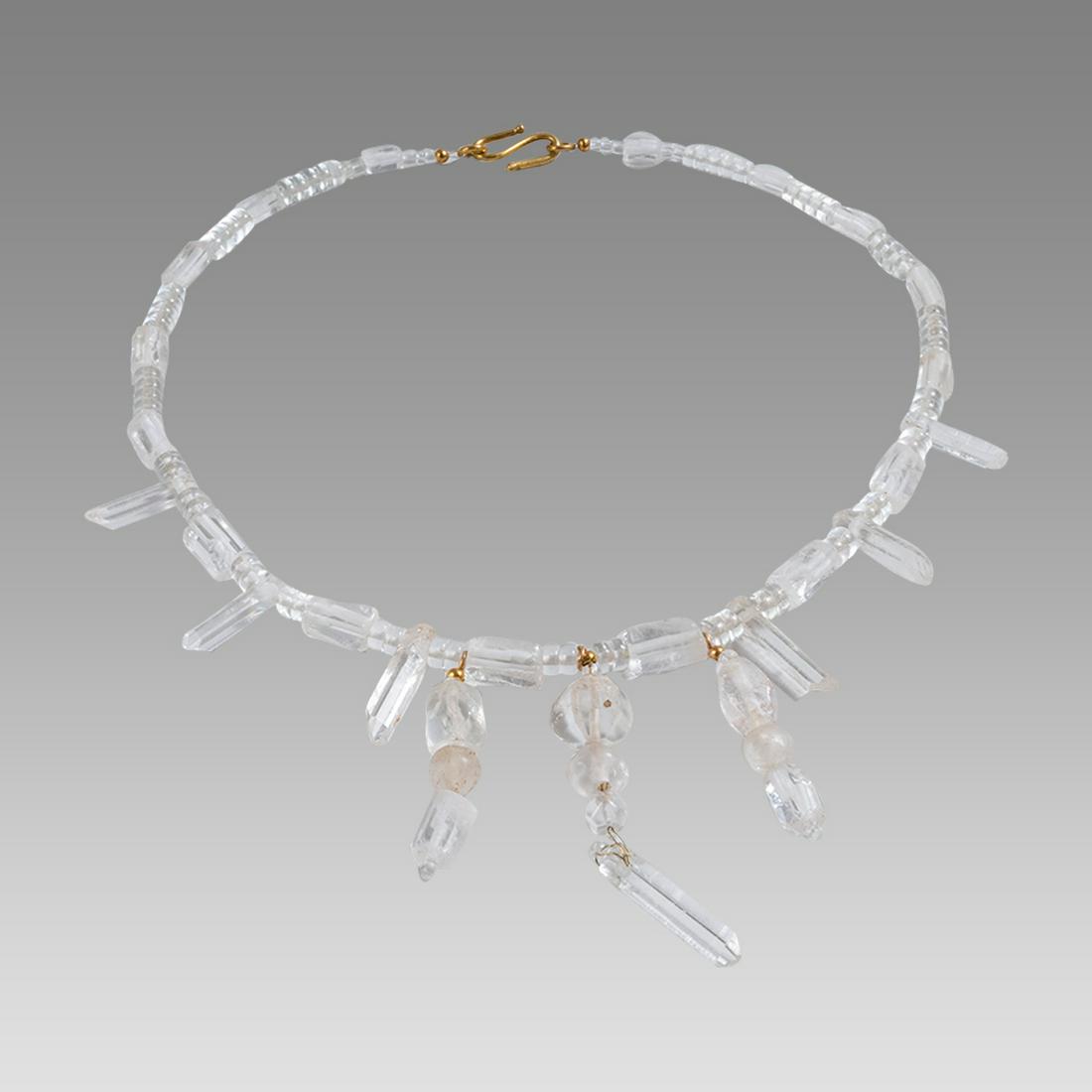 Roman Style Rock Crystal Beads Necklace. (1 of 1)