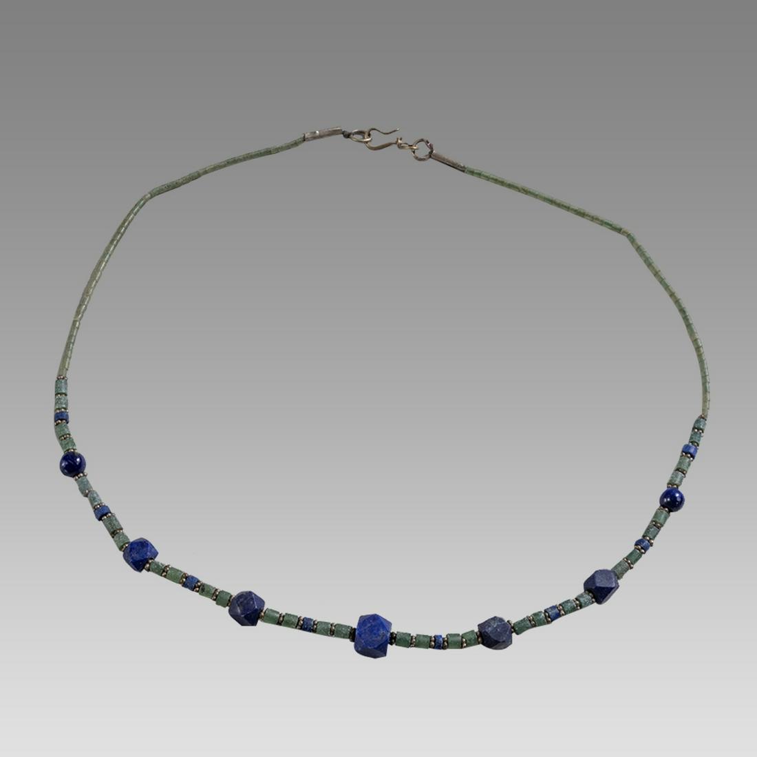 Roman Style Lapis Lazuli and glass Beads Necklace. (1 of 1)