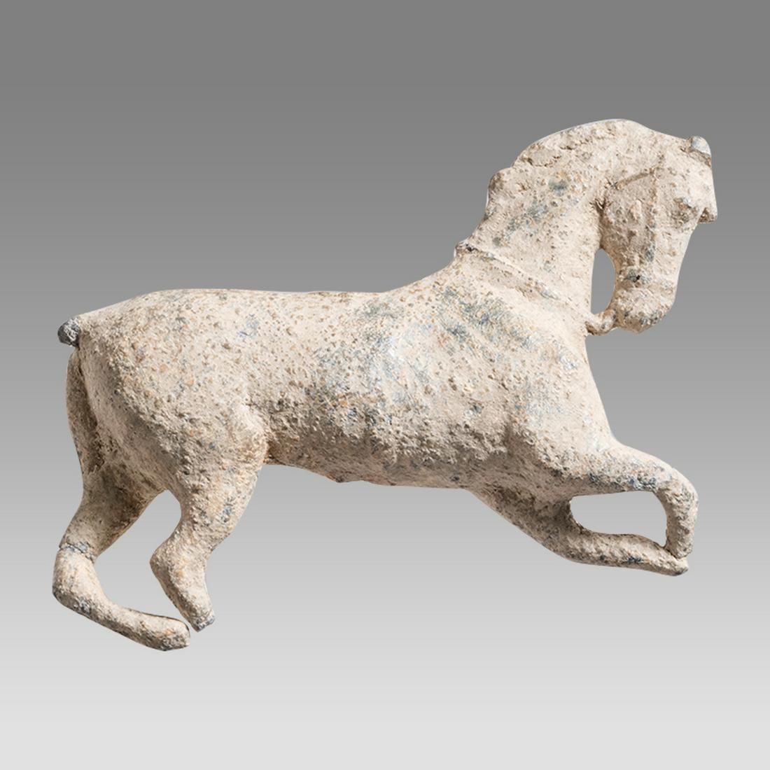 Medieval Spain Lead Horse c.1500-1600s AD.: Medieval Spain Lead Horse c.1500-1600s AD. Size 2 1/4 inches length. Unusual cast lead Horse. Provenance: Ex Private CA Collection.