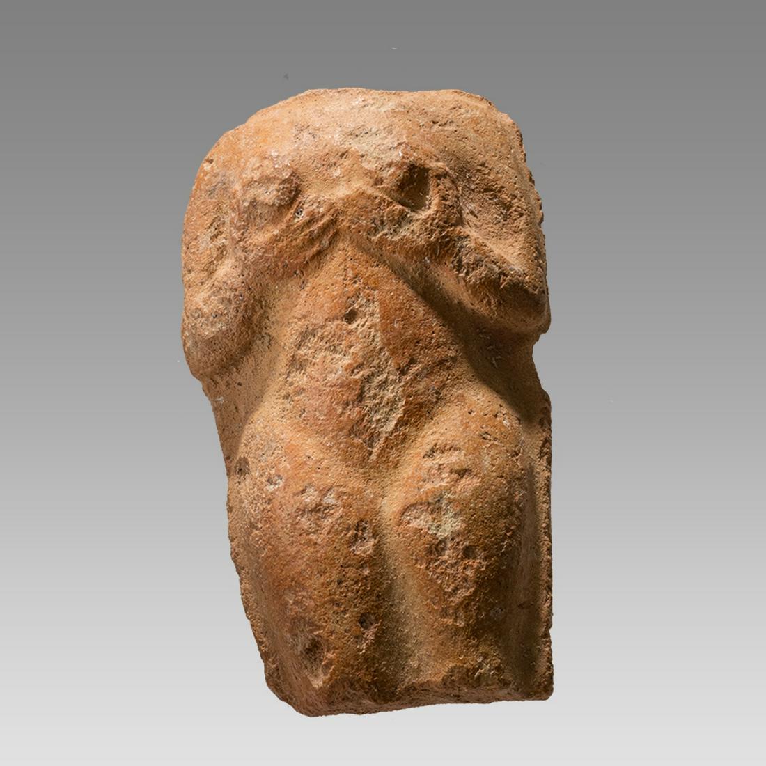 Ancient Holyland Terracotta idol Fragment c.300 BC. (1 of 2)