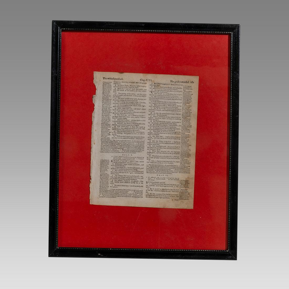 Geneva, Bible Page The Bible of the Puritans London 1599. (1 of 1)