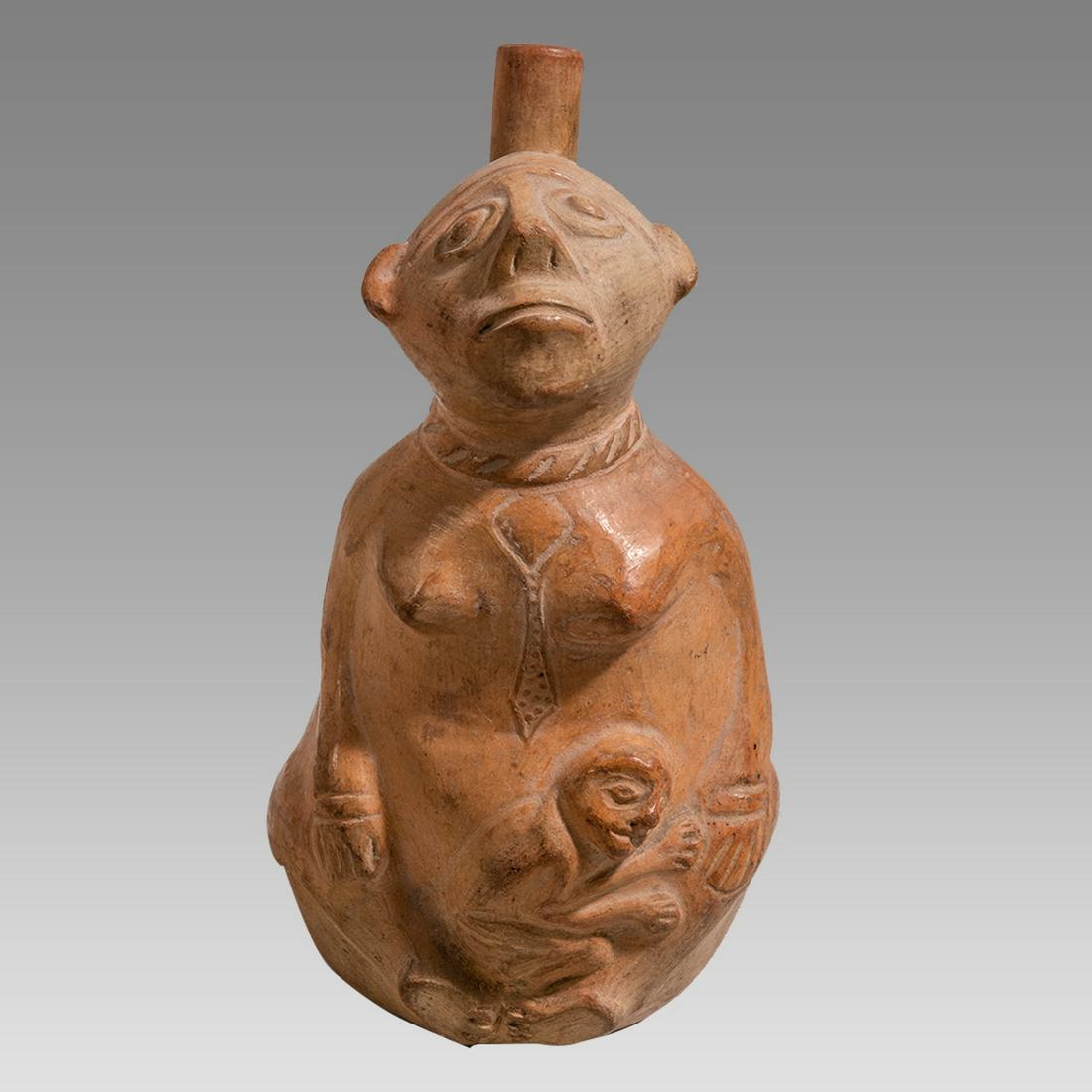 Moche Style Pottery Vessel. (1 of 3)