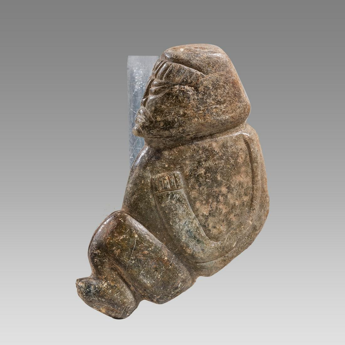 Early Maya Style Carved Stone Figure. (1 of 2)