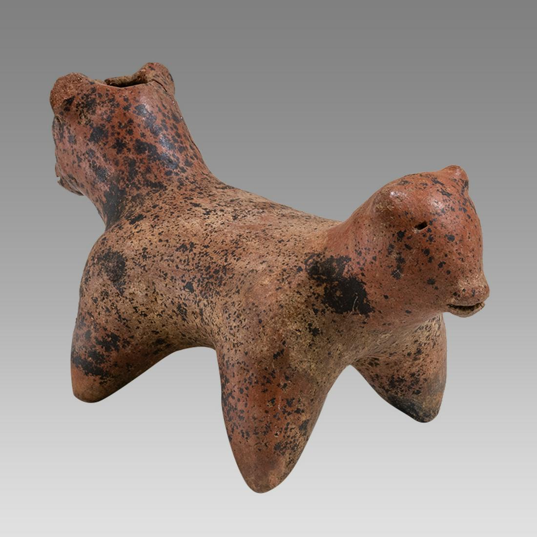 Pre Columbian Colima double Dog Vessel, Mexico Circa 100 B.C.-250 A.D. (1 of 3)