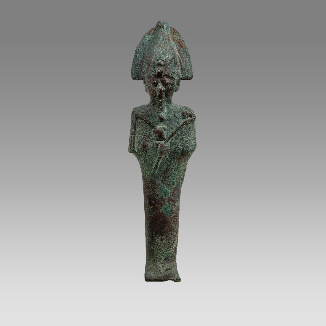 Ancient Egyptian Bronze Osiris Figure c.664-30 BCE. (1 of 3)