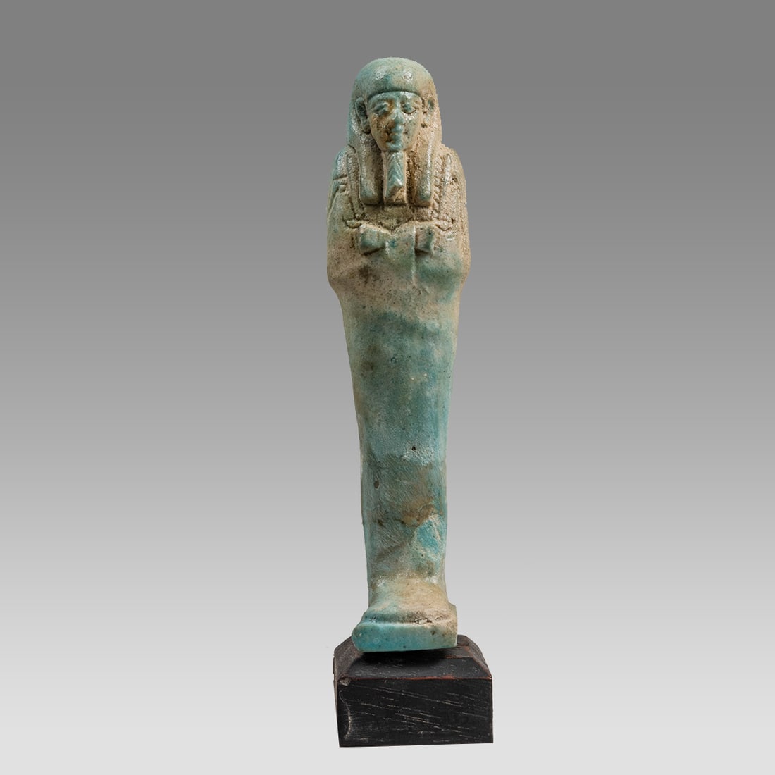Ancient Egyptian Faience Ushabti Figure Late period, ca. 700-300 B.C. (1 of 3)