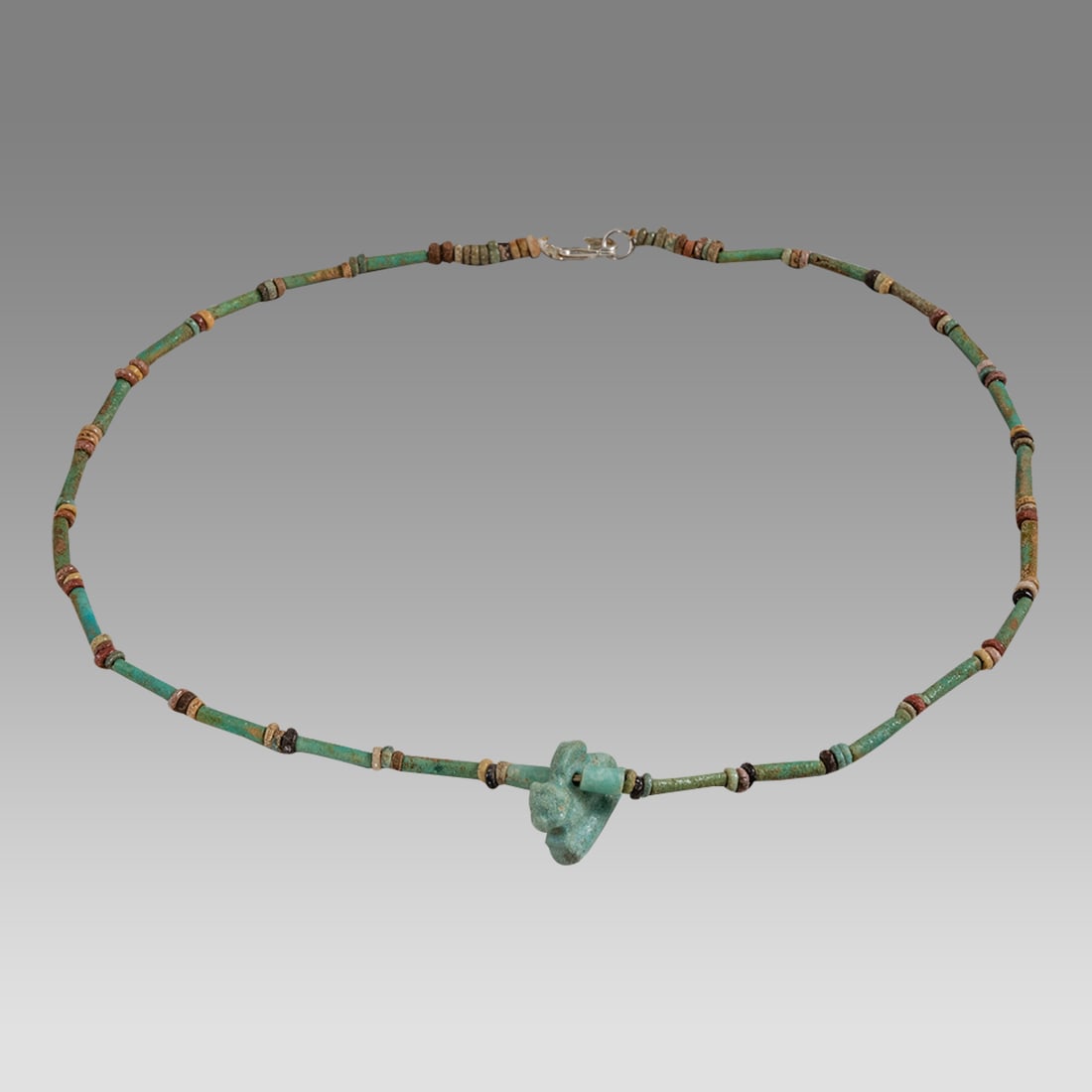 Ancient Egyptian Faience, Bead Necklace c.300-50 BC. (1 of 1)