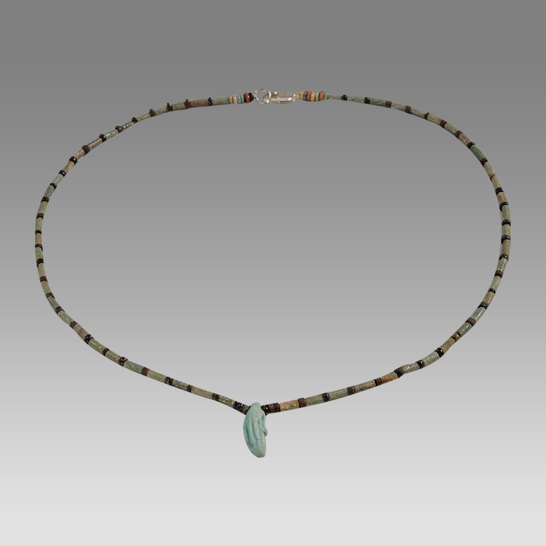 Ancient Egyptian Faience, Bead Necklace c.300-50 BC. (1 of 1)