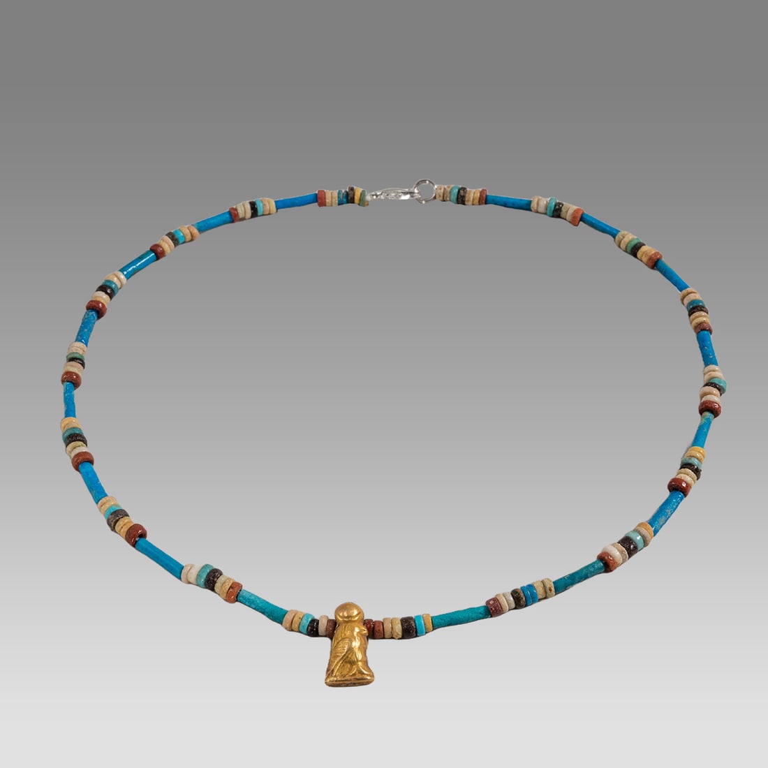 Ancient Egyptian Faience, Bead Necklace c.300-50 BC. (1 of 1)