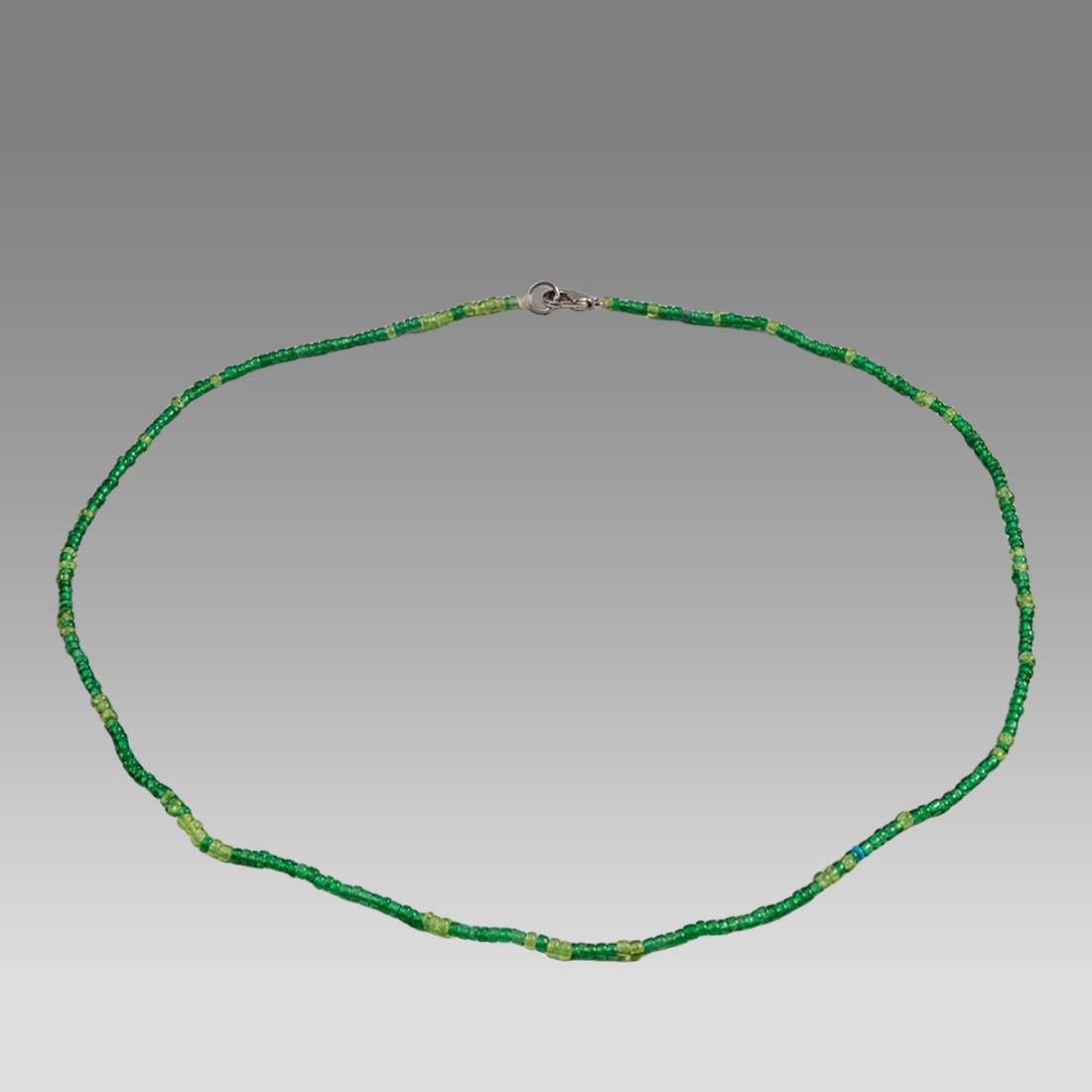 Islamic Green Glass Bead Necklace c.18th-19th century AD. (1 of 1)