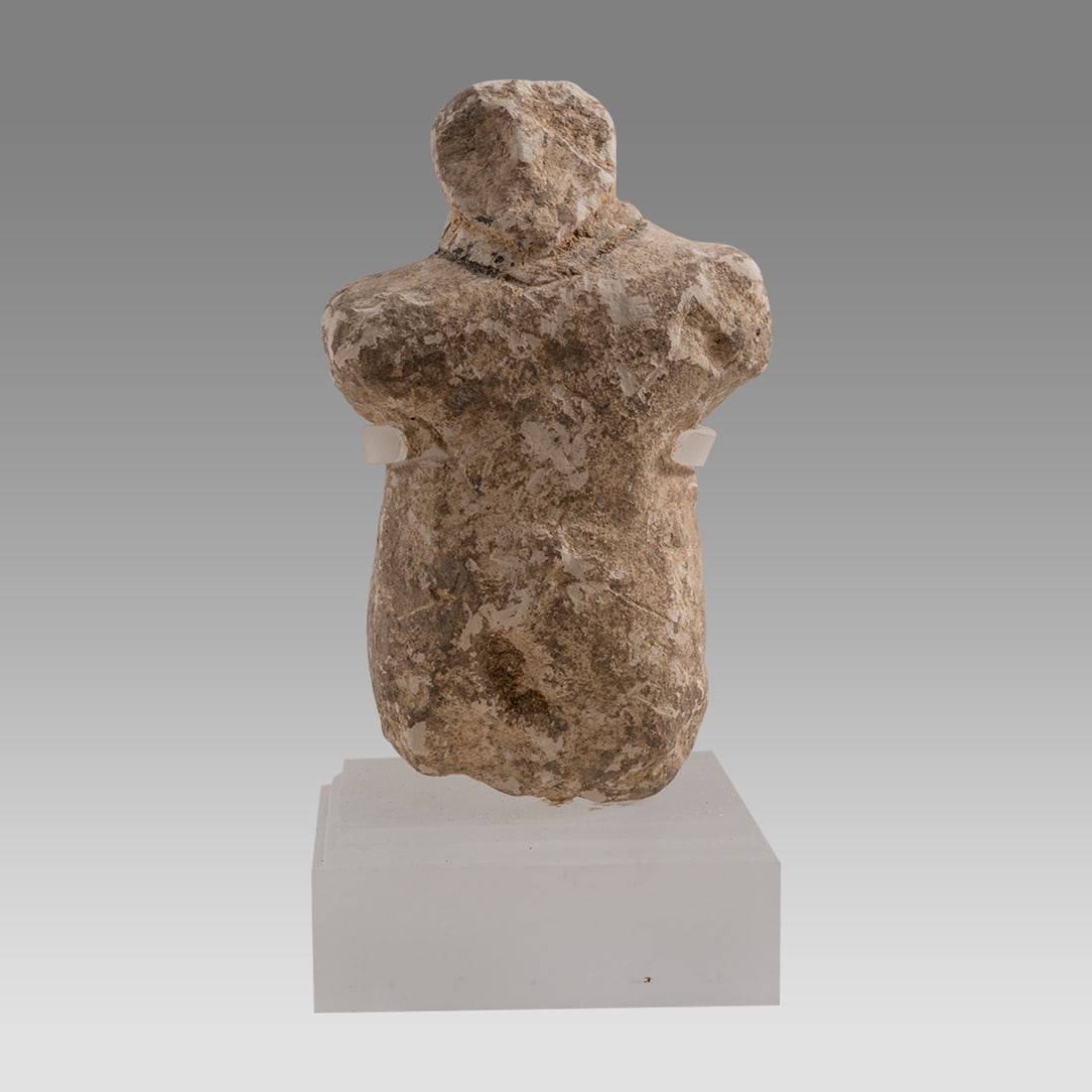 ANCIENT Holy Land Limestone Votive Figure Bronze Age c.1800 B.C. (1 of 3)