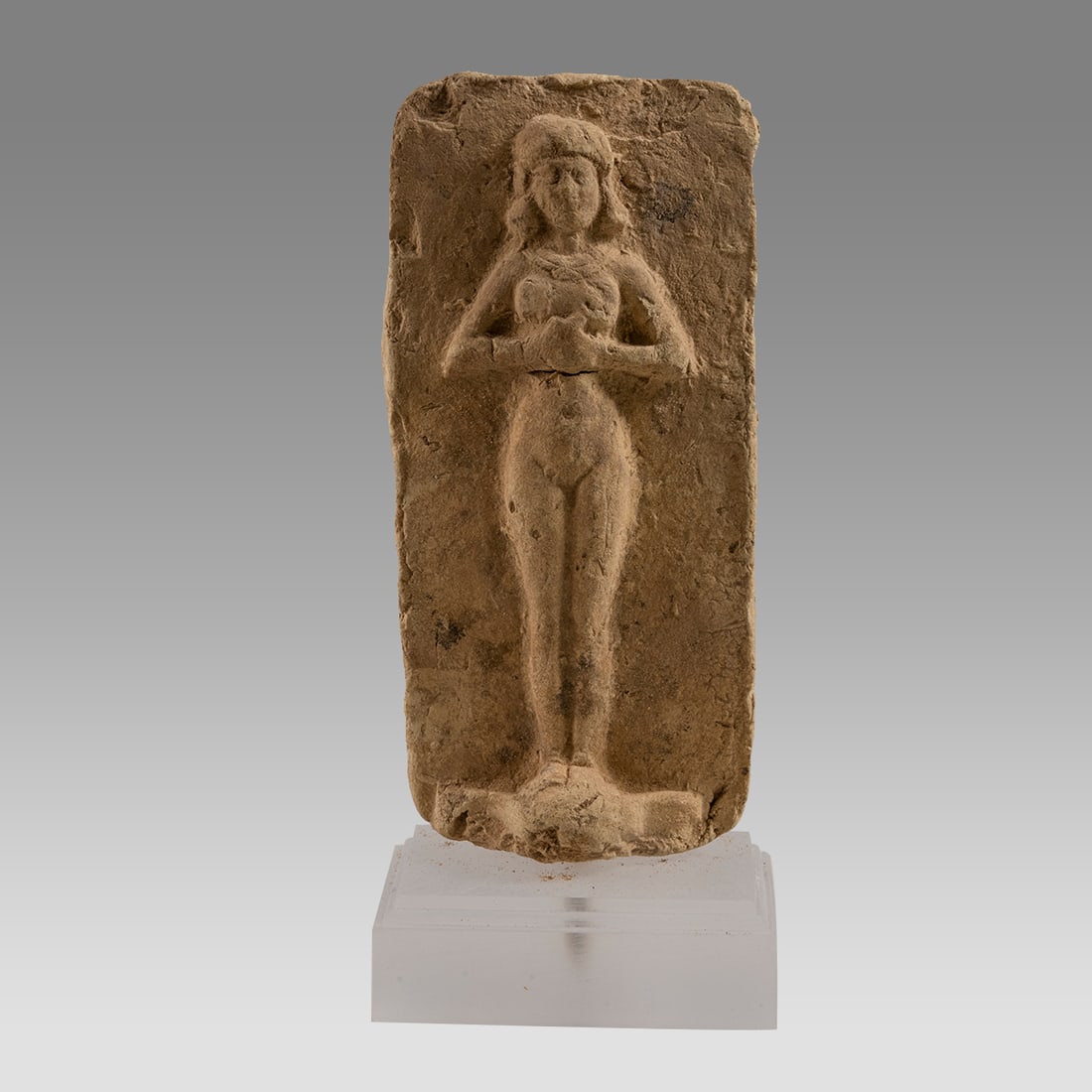Ancient Near Eastern Iron Age Terracotta Fertility goddess c.900 BC. (1 of 3)
