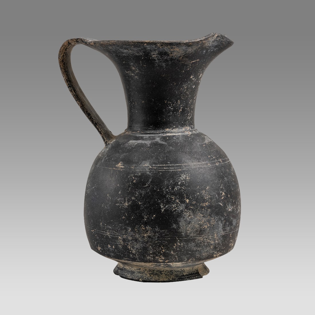 Ancient Eutruscan blackware Bucharro Jug C.5th Cent BC. (1 of 4)