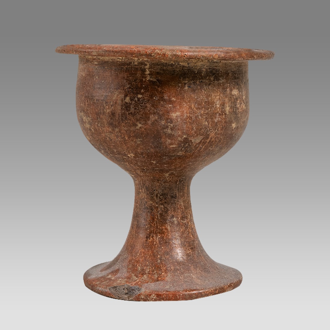 Ancient Eutruscan blackware Bucharro Chalice C.5th Cent BC. (1 of 3)