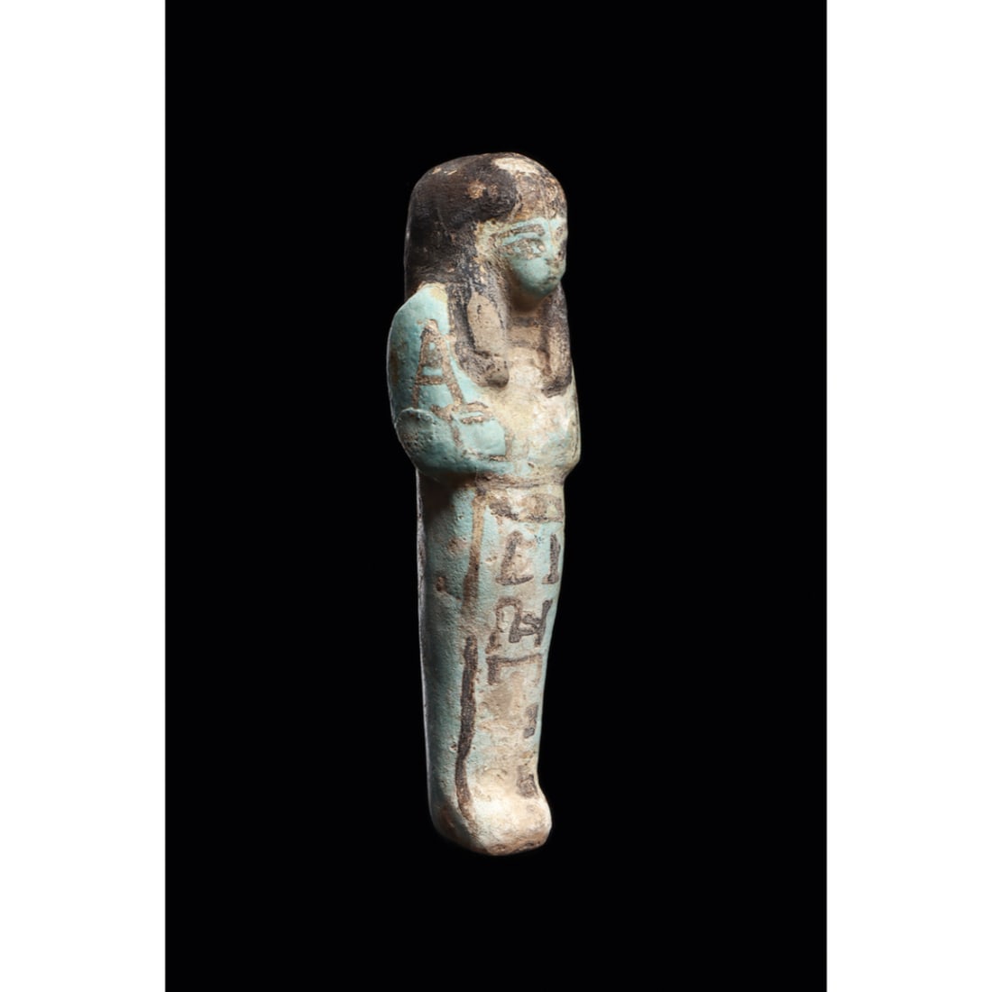 Ancient Egyptian New Kingdom Faience Ushabti Ca. 19th Dynasty, ca. 1293 - 1185 B.C. (1 of 4)