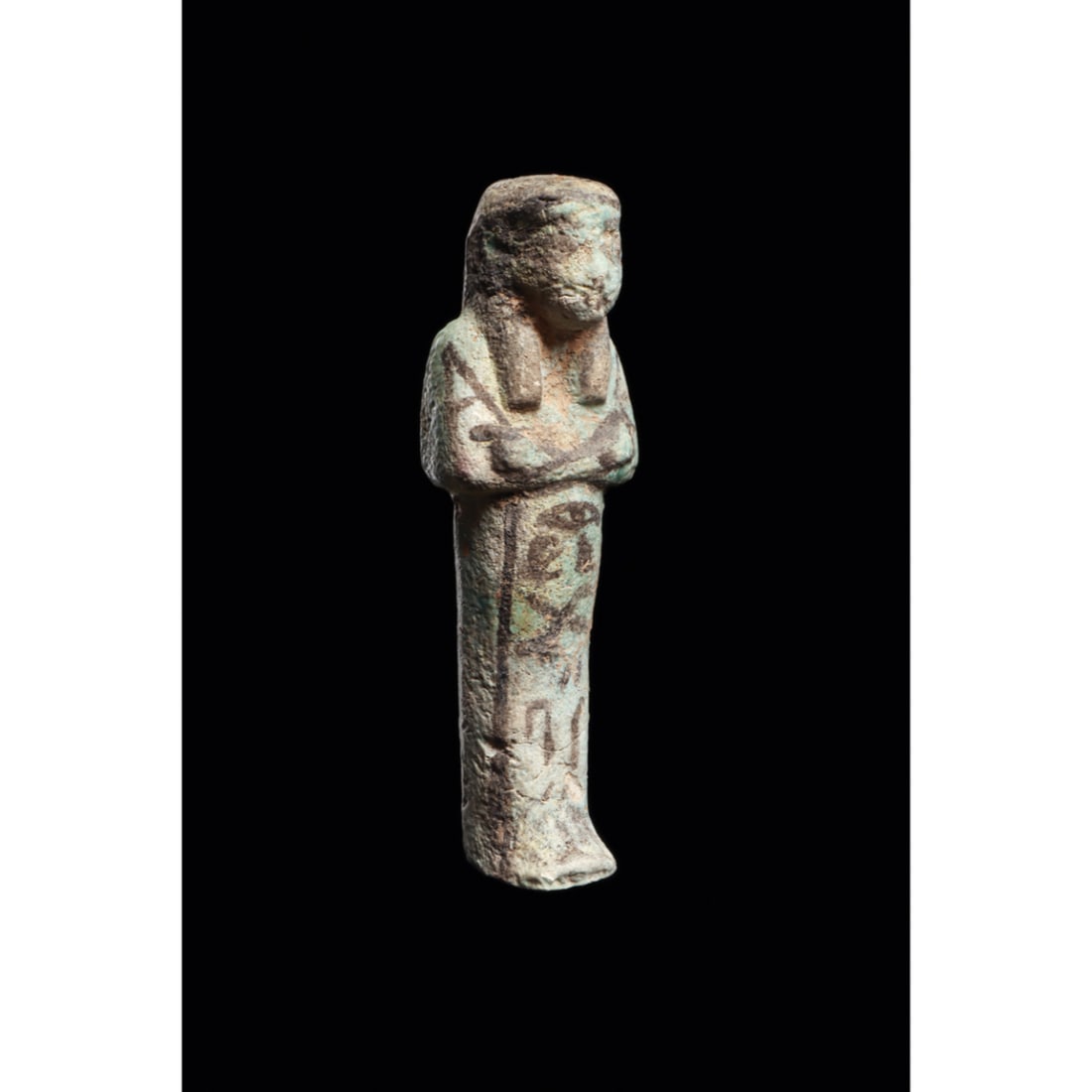 Ancient Egyptian New Kingdom Faience Ushabti Ca. 19th Dynasty, ca. 1293 - 1185 B.C. (1 of 4)