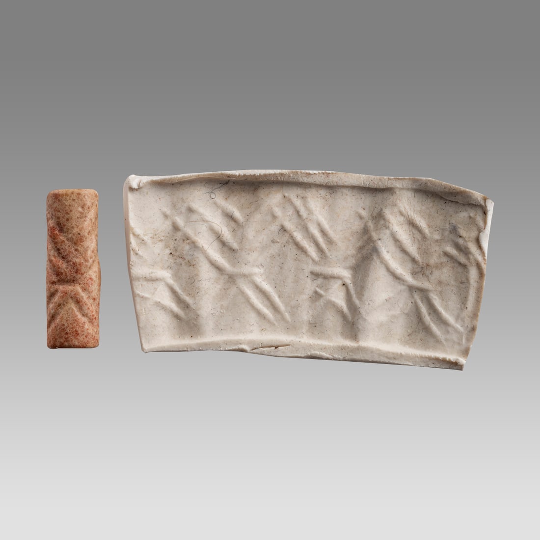 Ancient Near Eastern Stone Cylinder Seal c.3000 BC. (1 of 2)